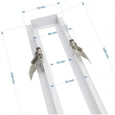 Πλαίσιο για Χωνευτό Slim Γραμμικό Φωτιστικό LED 120cm Λευκό 21-120000